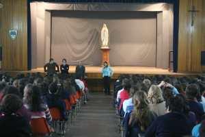 De todos los colegios llegaron a las charlas interactivas