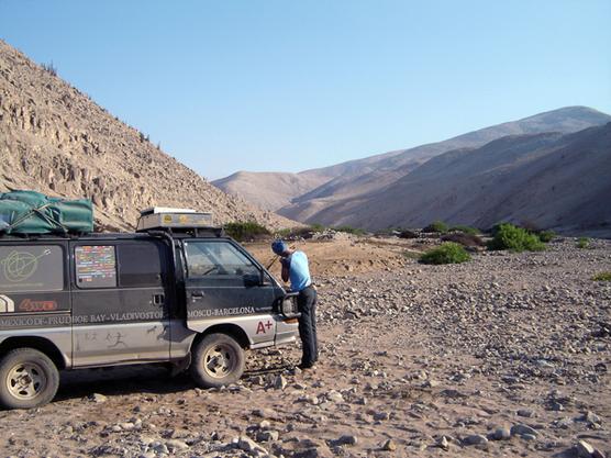 En el sur del Perú en su recorrida hasta Alaska