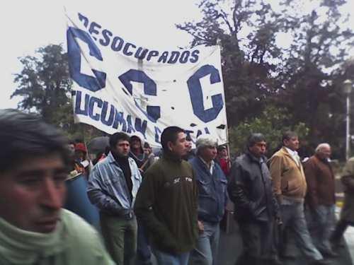 El frío no desanimó a los manifestantes