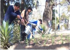 Hace tiempo que no se veía tanta actividad en plaza Belgrano