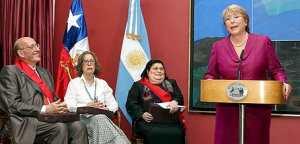 Bachelet entregó las distinciones   