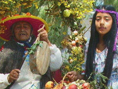 Coplera en el festival de la Pachamama