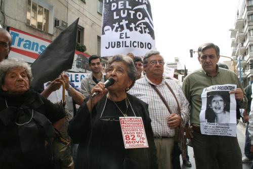 Florinda Leguizamón, dirigente de jubilados.