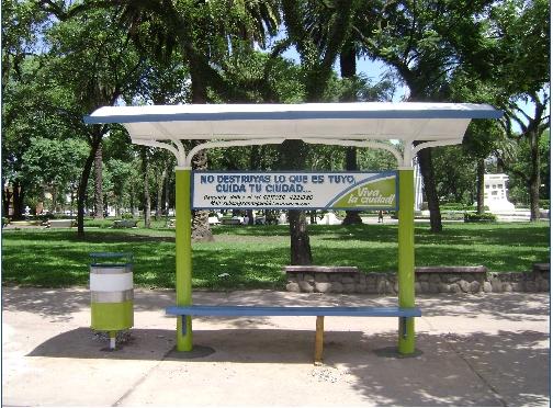 Refugios en las paradas de colectivos