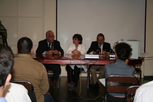 Manuel Andujar, Adela Álvarez y Humberto Nadal