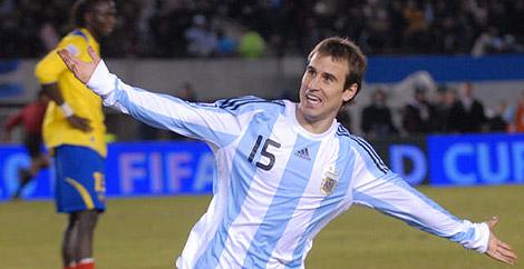 Palacio festeja el gol