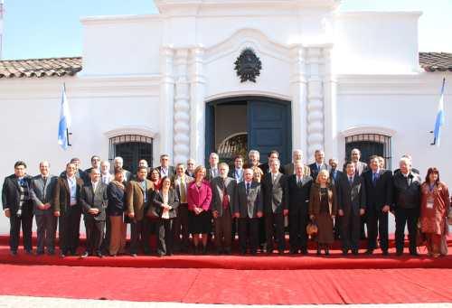 Los legisladores en Casa Histórica    