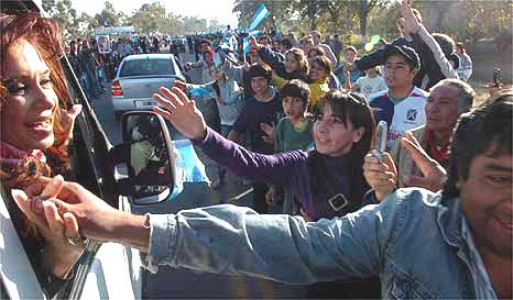 La Presidenta en su última visita     