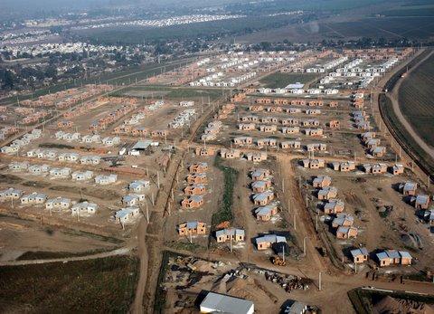 El mega barrio en su primera etapa     