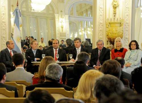 Los vicegobernadores del NOA en el acto      