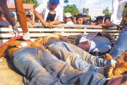 Una docena de campesinos fueron masacrados en Pando 