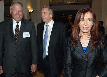 Cristina, Shannon y Néstor Kirchner    