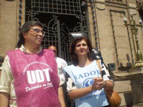 Jiménez de UDT y Ramayo de SADOP   