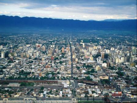 Vista satelital de la capital tucumana