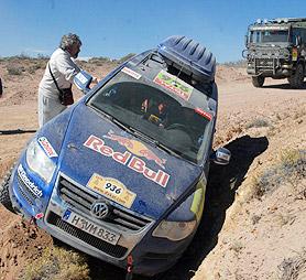 Uno de los tantos accidentes en carrera