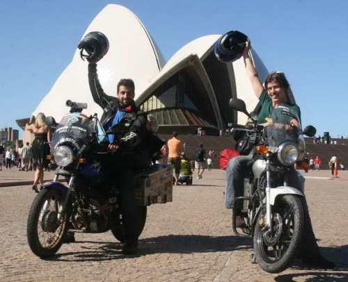 La pareja en Brisbane (Australia)