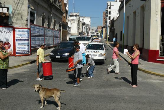 Los más chicos también se sumaron a la protesta