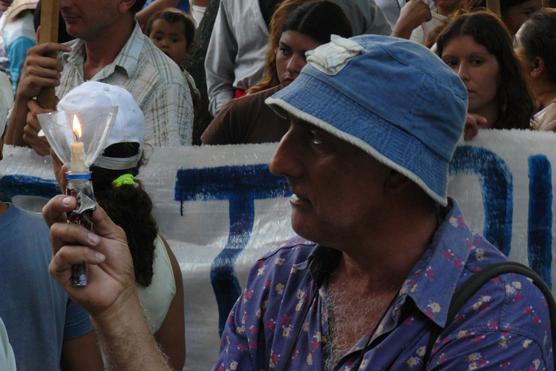 Las velas fueron utilizadas como elemento de protesta