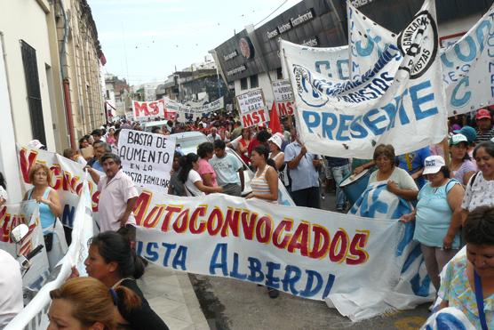 Un mar de gente marchando