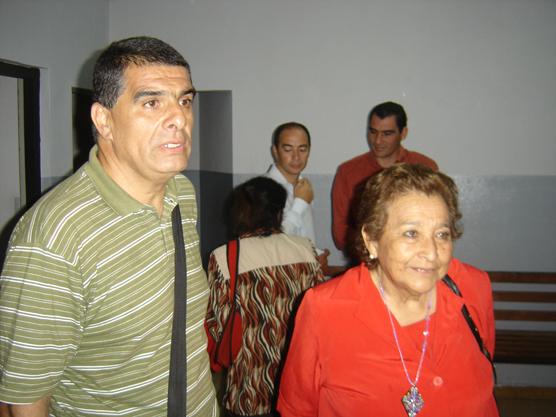 Florinda Leguizamón y Ernesto Coiansi, representantes de jubilados