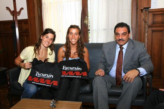 Leonas junto al vice del Ente de Turismo