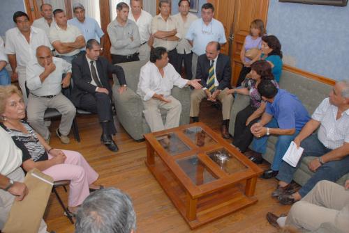 Frente de Gremio estatales reunidos con el PE