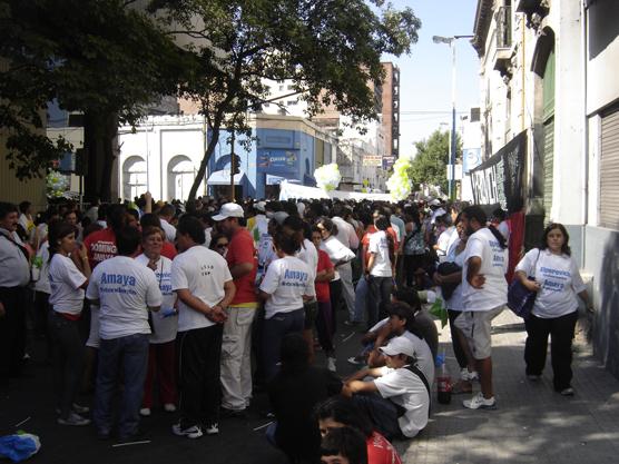 Seguidores de Amaya los esperaban en el Concejo Deliberante