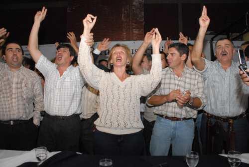 Los candidatos anoche en Alderetes    