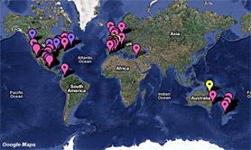 El mapa mundial de la gripe porcina        