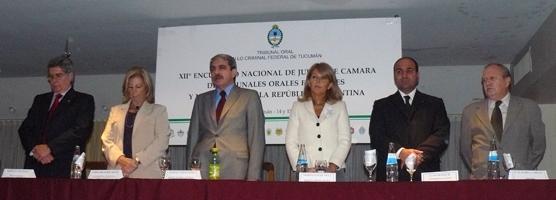 Pasado el mediodía se innauguró el XII encuentro de jueces de tribunales orales y nacionales