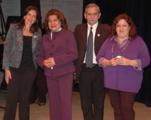 Rojkés durante el acto por aniversario de la Escuela de Danzas            