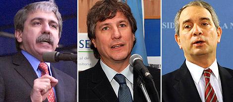 Aníbal Fernández, Boudou y Alak