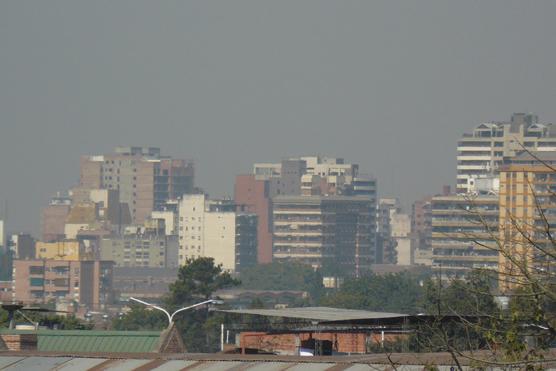 Ayer el humo en la Capital era insoportable