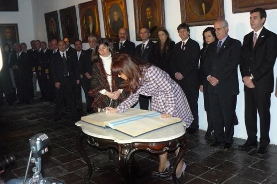 En la Casa Histótica Cristina presidió el homenaje a los proceres