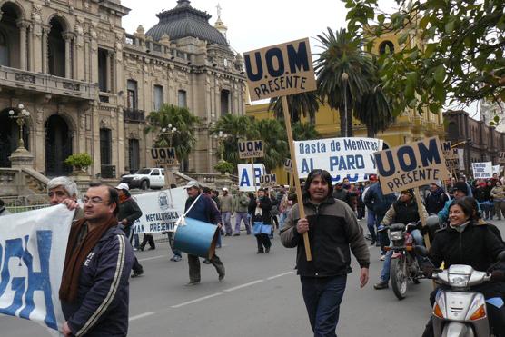 Después de casi 16 años la UOM realizó un paro nacional. Reclaman un incremento salarial del 22%