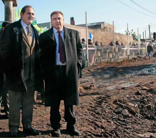 Alperovich y Amaya inspeccionaron las obras       