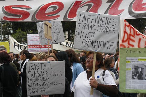 Los Prof. de la Salud volvieron a las calles