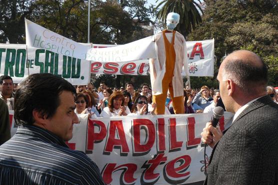 Los empleados de la salud volvieron a las calles