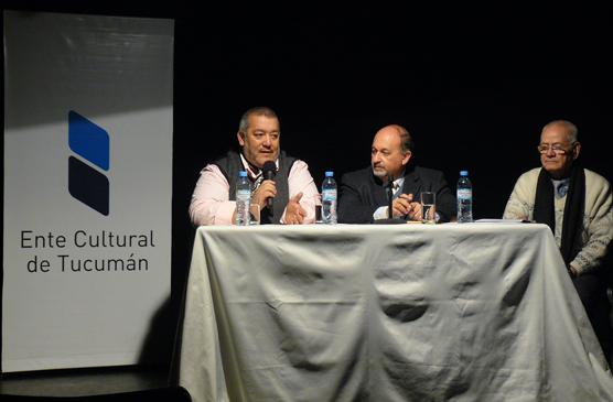 Ramayo, Guzman y Giro en el lanzamiento de la fiesta