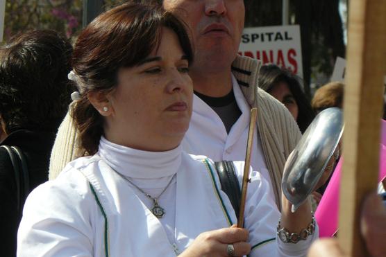 Fue una protesta ruidosa, los trabajadores de la salud se hicieron sentir