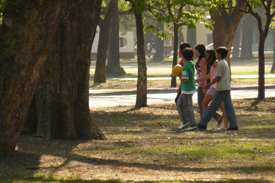 La juventud se dirigió al Parque 9 de Julio para festejar el día de los estudiantes