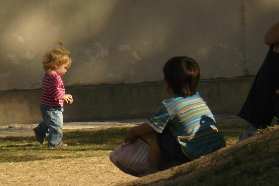 Los más chiquitos también disfrutaron la llegada de la primavera