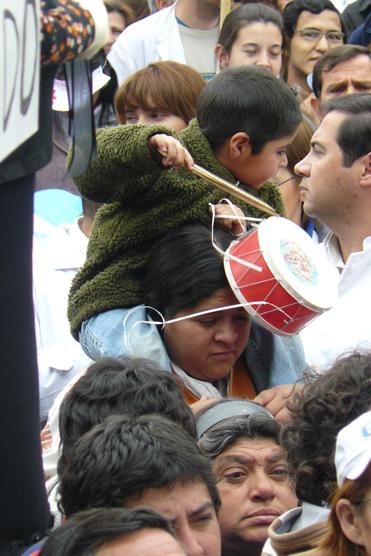 Protesta familiar y pasiva de la salud