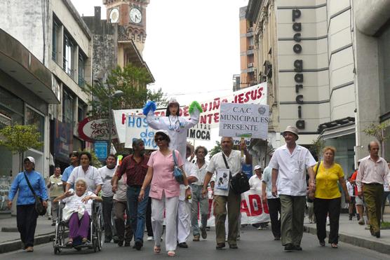 Los autoconvocados realizaron la marcha 18