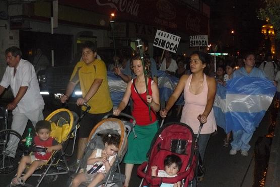 Fue una protesta familiar y pacífica