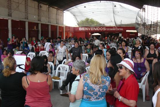 Mujeres durante el encuentro de octubre