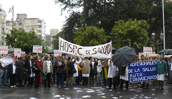 En Mayo los profesionales de la salud salieron a las calles en reclamo de mejoras laborales