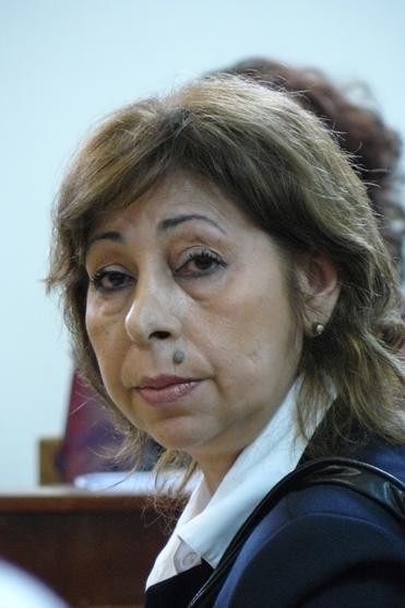 La primer testigo de la mñana fue María Eva perez, maestra de religión