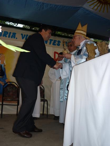 Monseñor Villalba con Racedo Arágón