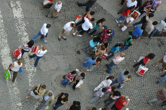 La gente comenzó con las compras de Navidad